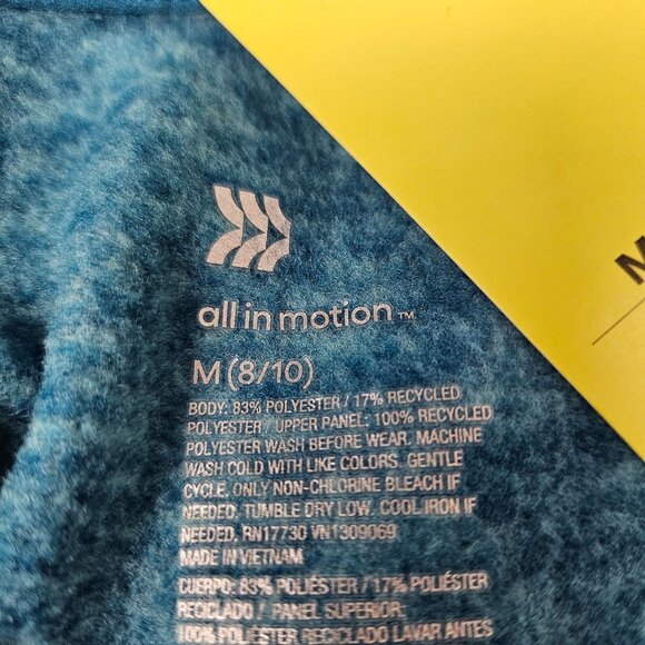 All In Motion Kids' Blue 1/4-Zip Pullover Sweatshirt Size Medium (8/10) Casual - Picture 10 of 10